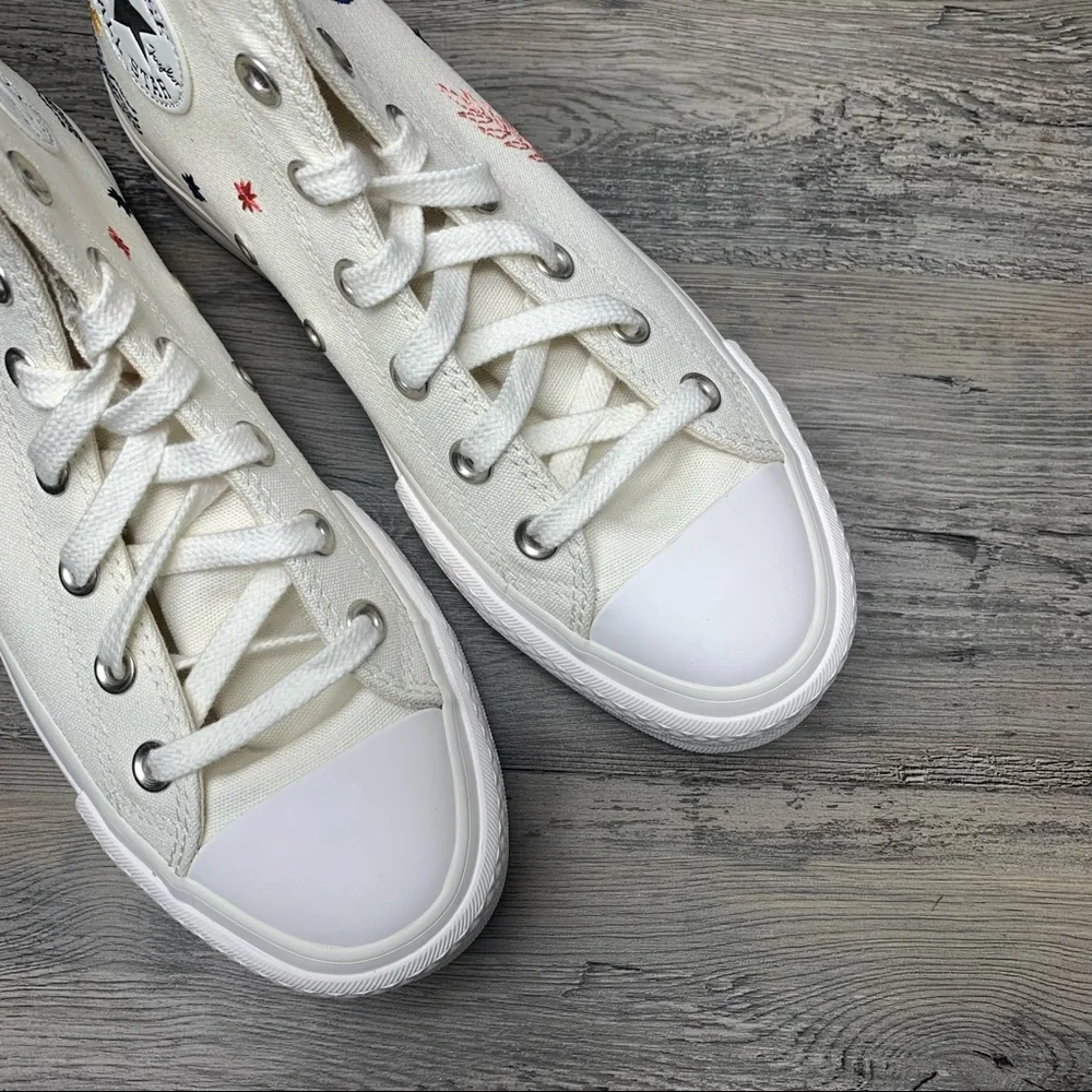 Women’s Converse Platform It’s Okay To Wander White Lift Multi Size - Picture 6 of 6